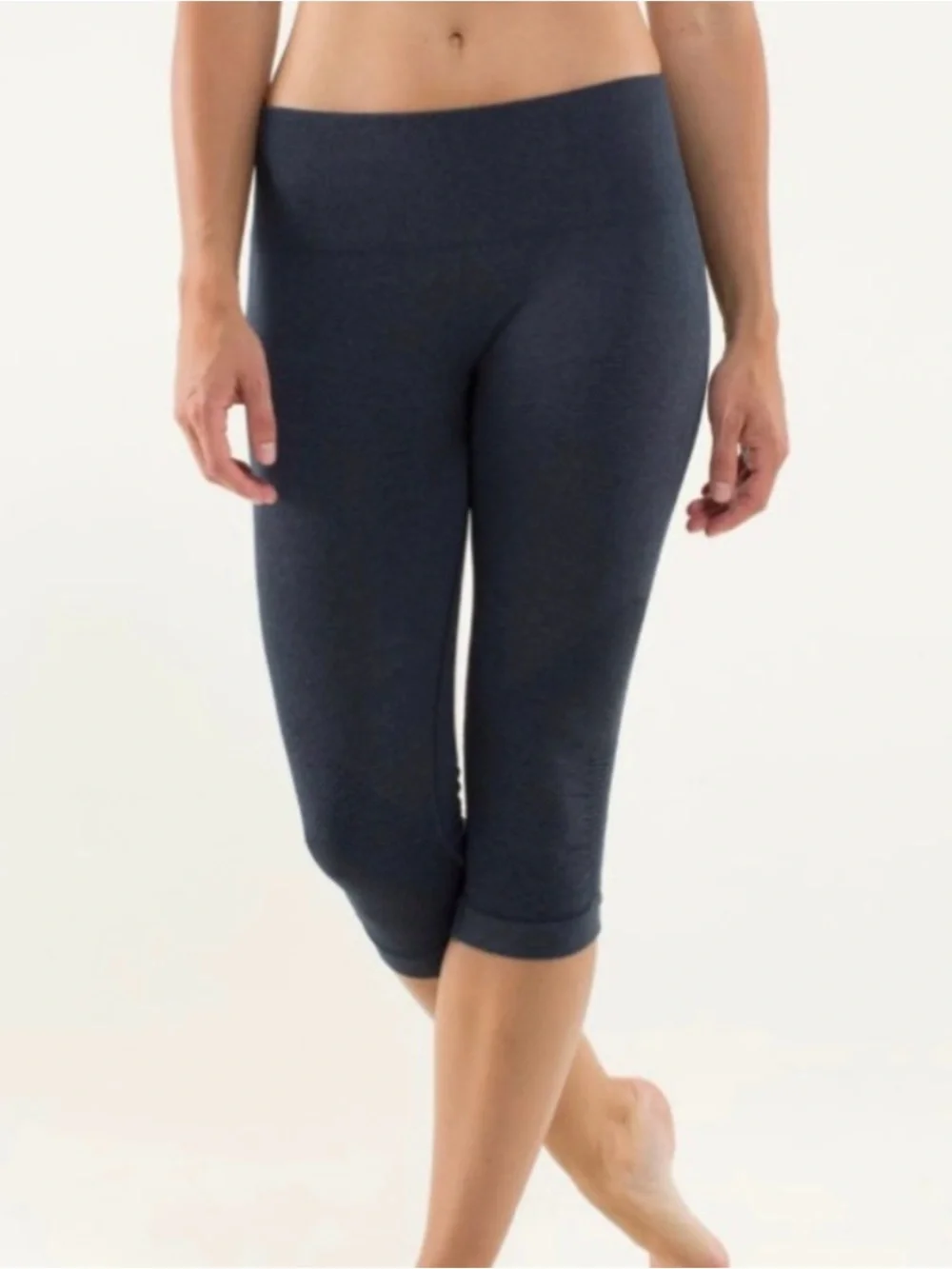 lululemon athletica Girls' Forest Green and Heather Purple Leggings